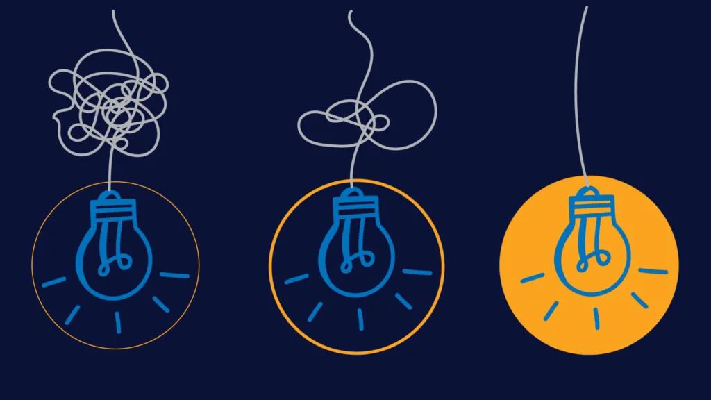 Illustration: Three lightbulbs