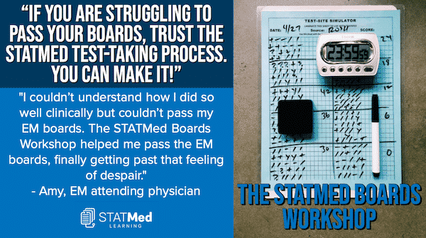 If you are struggling to pass your boards, trust the StatMed Process