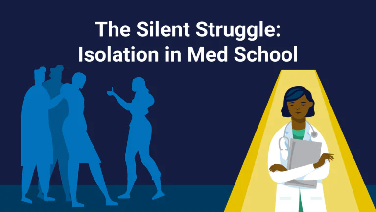 Medical student isolated from her peers