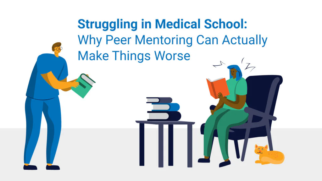 Successful students hands student struggling in medical school a book.