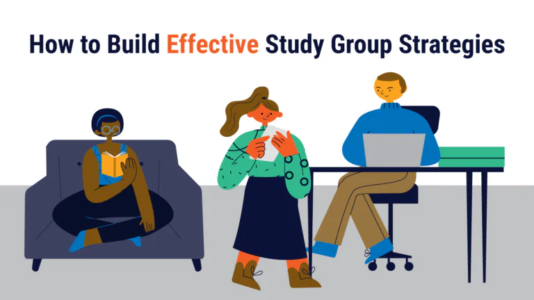 Three medical students in a study group